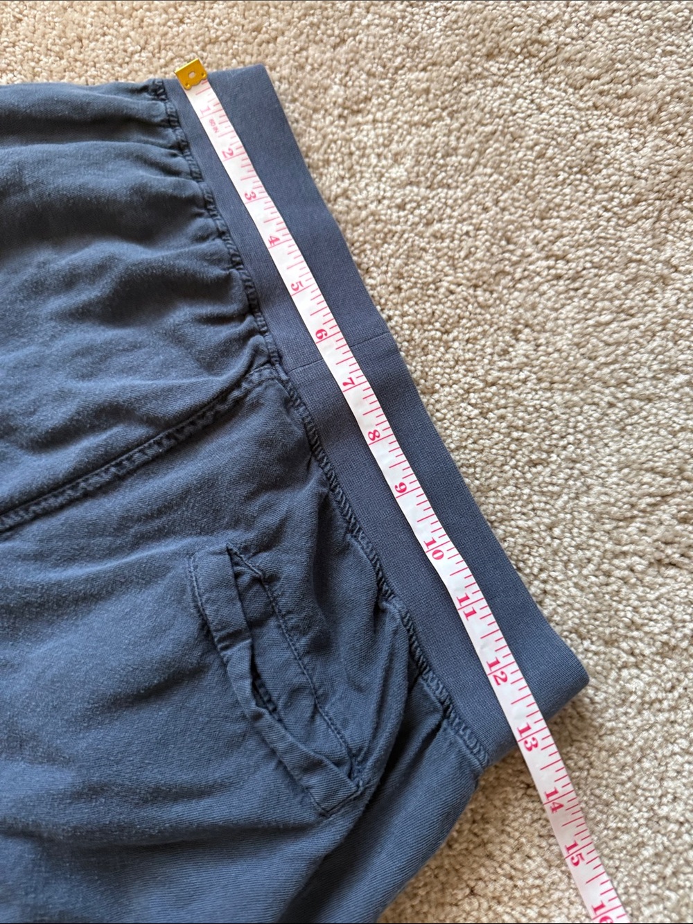 Faherty Arlie Day Linen Blend Jogger Pant in Navy Blue - Picture 9 of 9